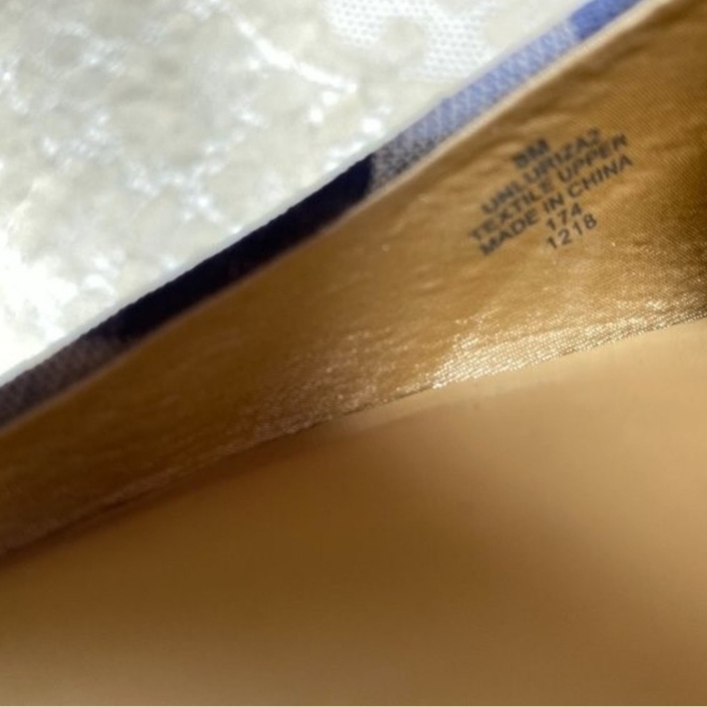 Unisa Blue Checkered Women's Flats - Picture 7 of 8